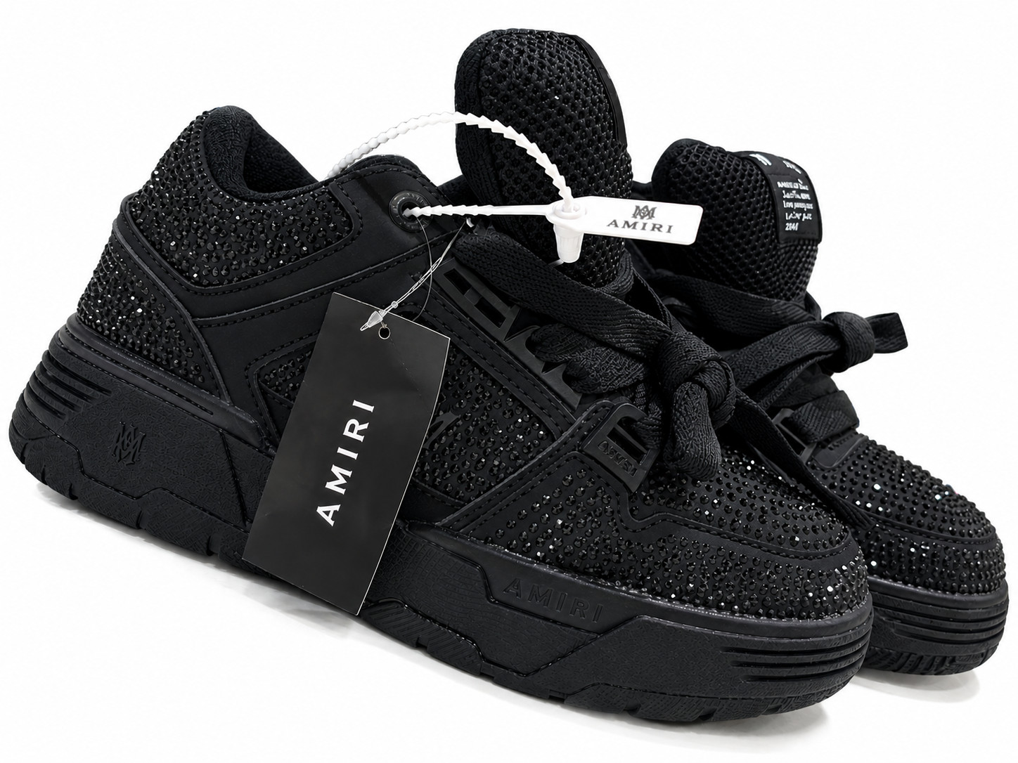Amiri Crystal MA-1 Black size 8.5