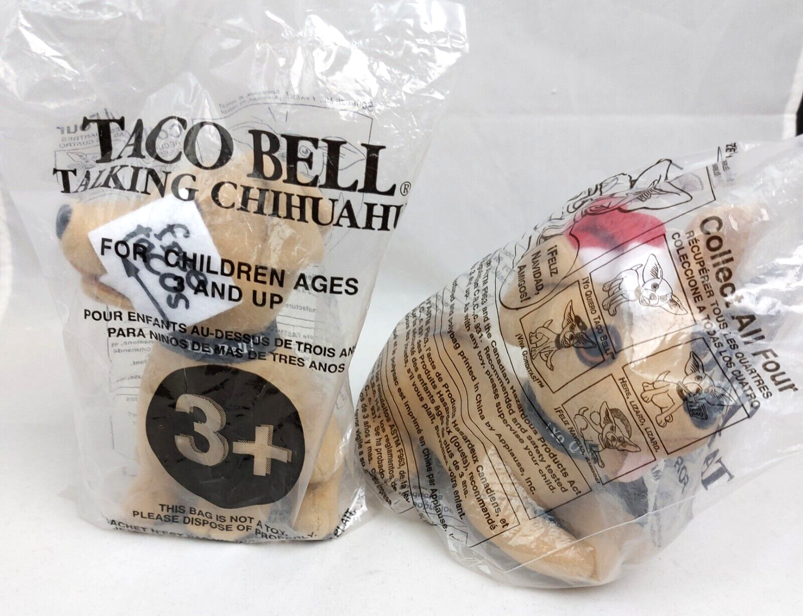 Lot 2 Vtg 1990s YO QUIERO TACO BELL 6 Lot 2 Vtg 1990s YO QUIERO TACO BELL 6
