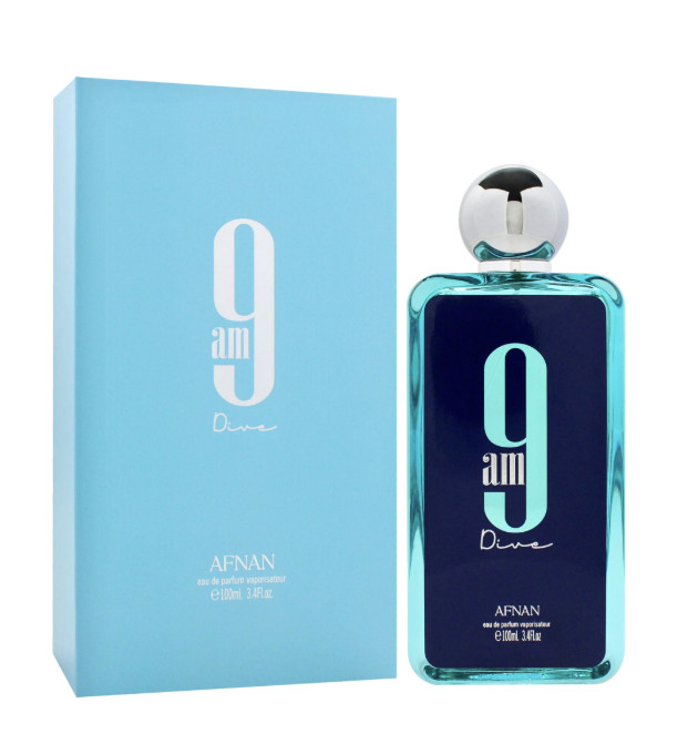 Afnan 9am Dive Eau De Parfum Spray Unisex 3.4oz (100 ml) Brand New Item