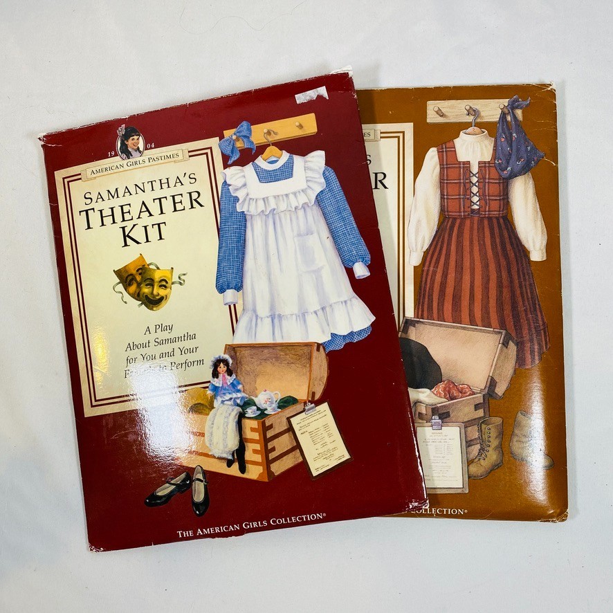 American Girl Doll Collection Kirsten & Samantha Theater Kits, 2 Complete Sets