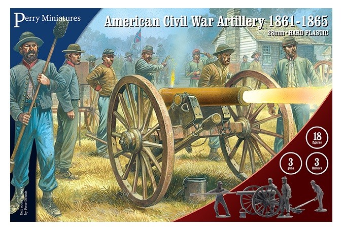 Perry Miniatures: American Civil War Artillery - 24 Figures 28mm