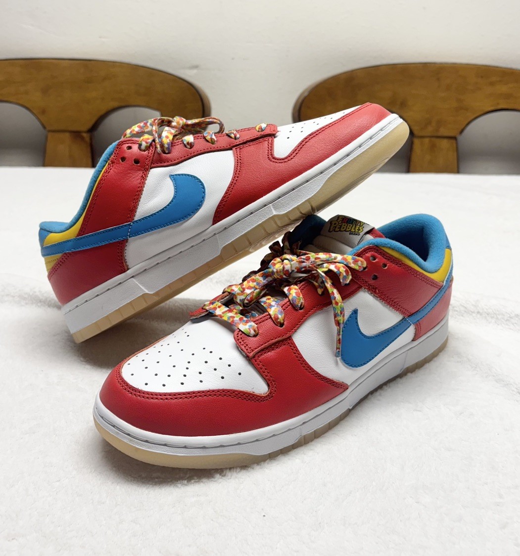 Nike Dunk Low x LeBron James Fruity Pebbles Sneakers Men’s Size 9 DH8009-600 Nike Dunk Low x LeBron James Fruity Pebbles Sneakers Men’s Size 9 DH8009-600