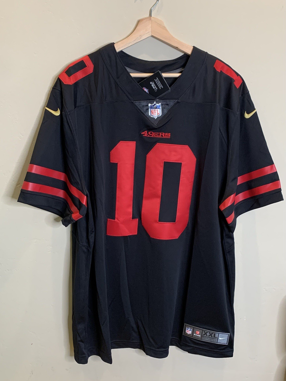 NWT San Francisco 49ers ON-FIELD Jimmy Garoppolo #10 Nike Dri-Fit NFL Jersey XXL