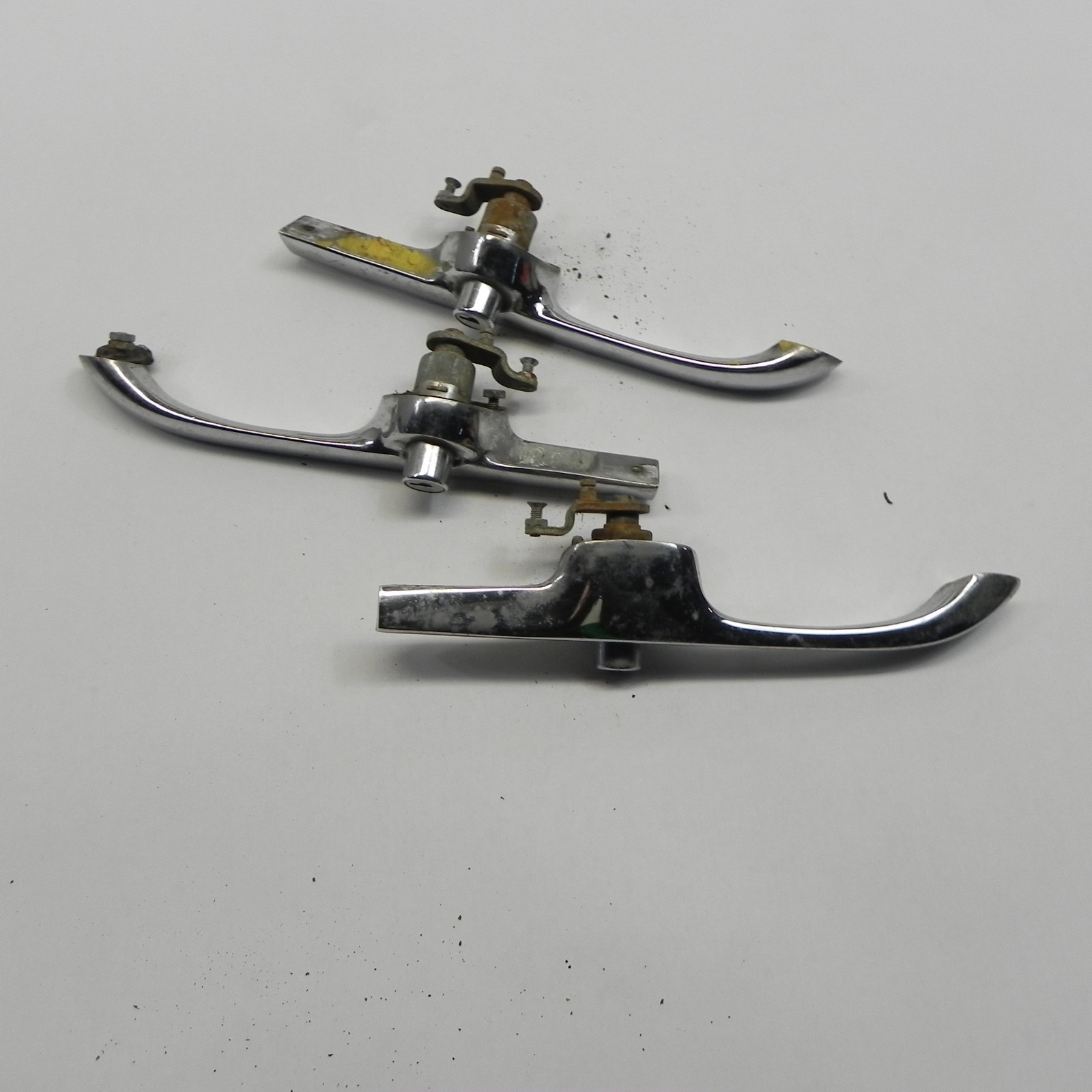 VINTAGE 1972-73 VOLVO P1800 ES WAGON DOOR HANDLE OUTSIDE CHROME LOT OF 3 USED