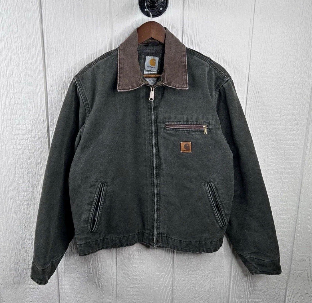 Carhartt J97 MOS Detroit Jacket Miss Green Vintage 2007, Blanket lined Carhartt J97 MOS Detroit Jacket Miss Green Vintage 2007, Blanket lined