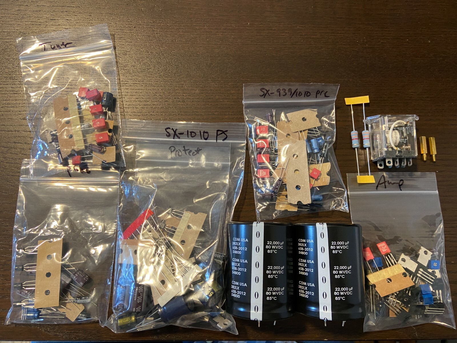 Pioneer SX-1010 Complete Rebuild Kit High-Quality Receiver Recap Transistors