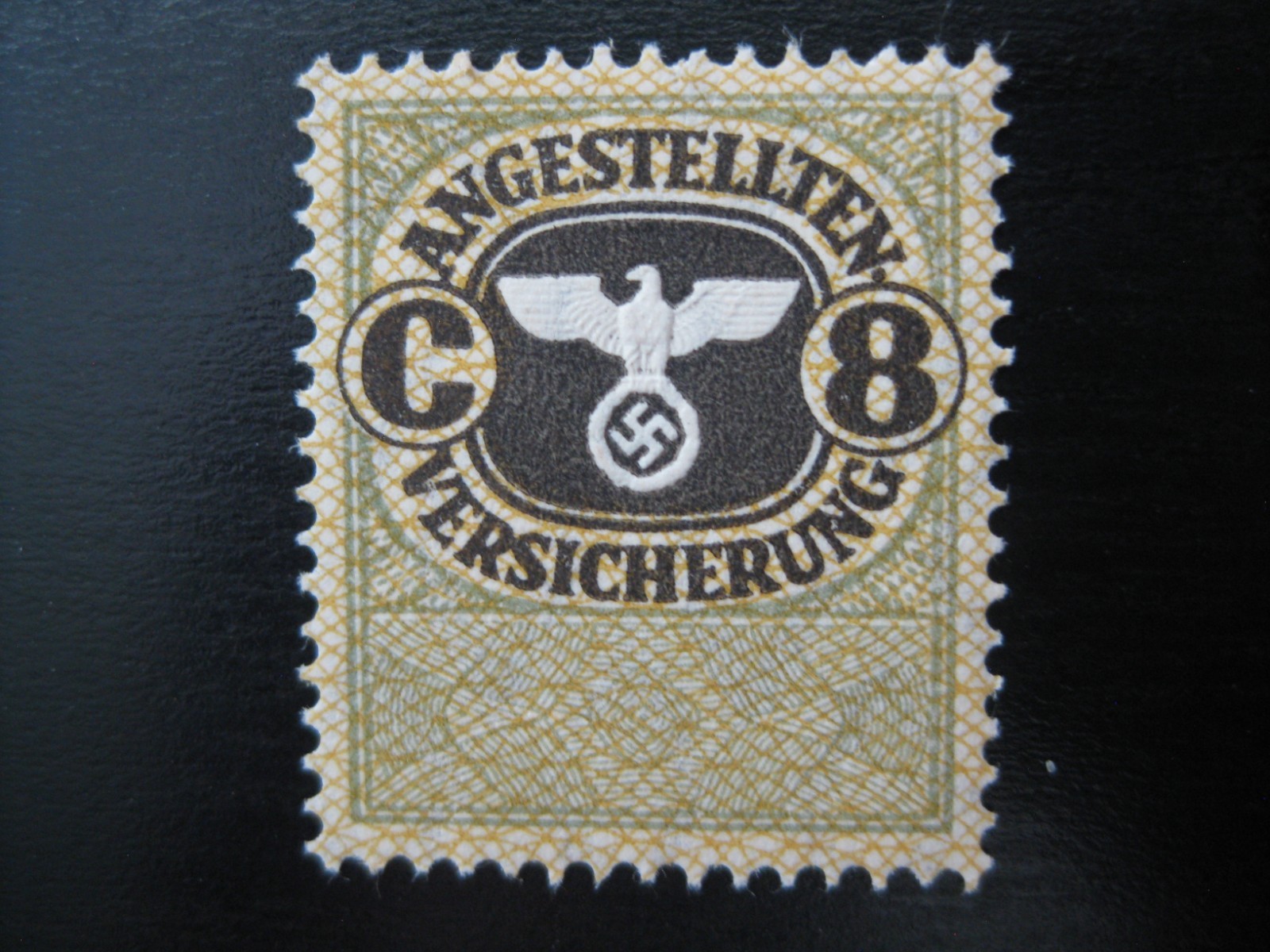 THIRD REICH scarce mint MNH employee insurance revenue stamp THIRD REICH scarce mint MNH employee insurance revenue stamp