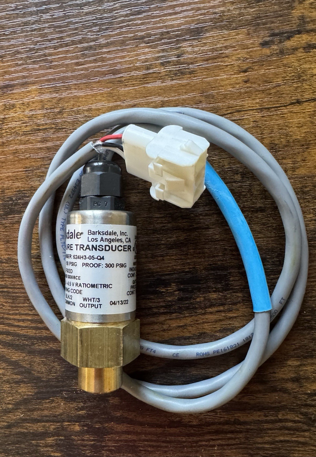 Barksdale 624H3-05-Q4 Pressure Transmitter Transducer 0-150 PSIG Trane Barksdale 624H3-05-Q4 Pressure Transmitter Transducer 0-150 PSIG Trane