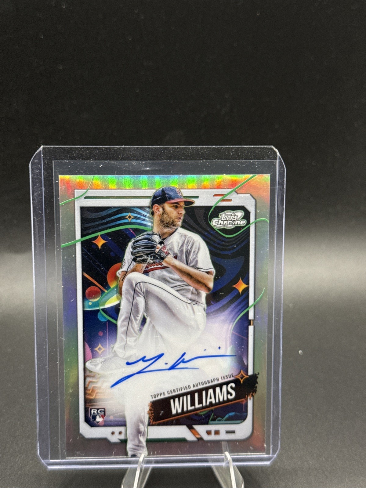 2024 Topps Cosmic Chrome - Autographs Gavin Williams #CCA-GW (AU, RC) 2024 Topps Cosmic Chrome - Autographs Gavin Williams #CCA-GW (AU, RC)