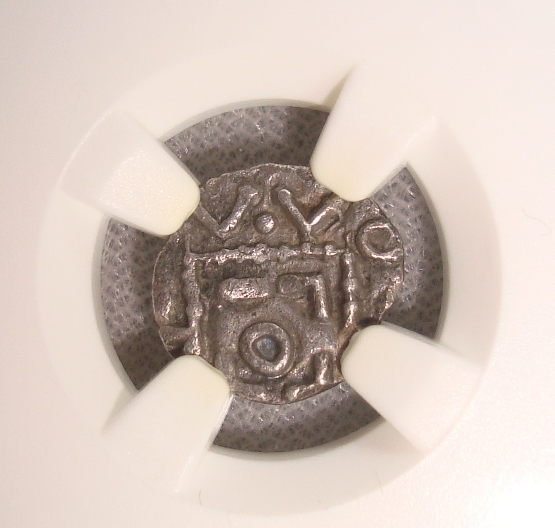 695-740 England, Anglo-Saxon Continental Issue Sceat NGC AU53