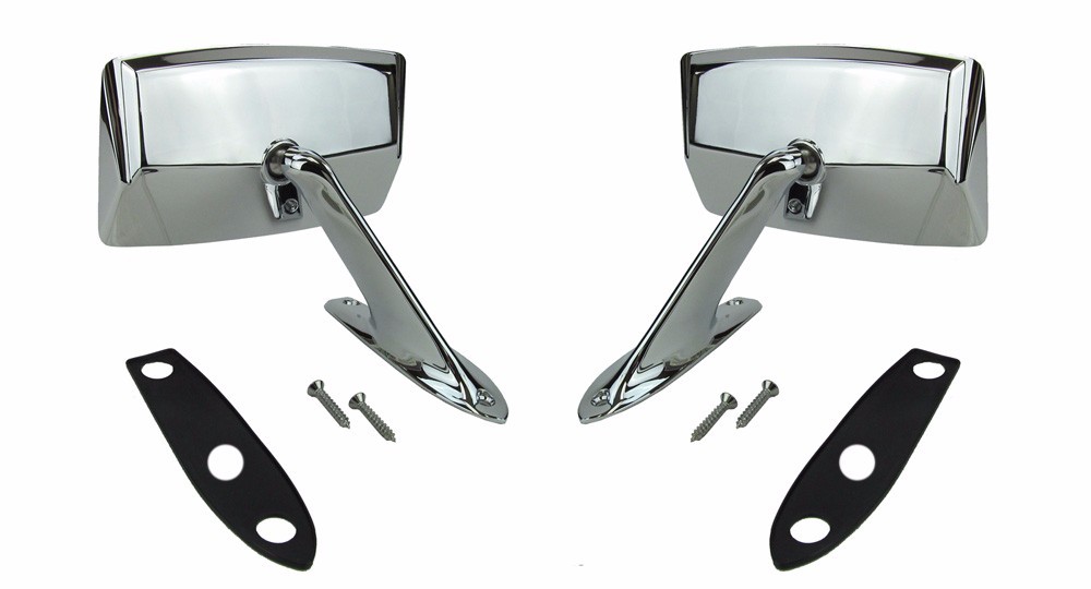 NEW 1980-1989 Bronco F-100 Standard Chrome Outside Mirror Right & Left W/ Convex