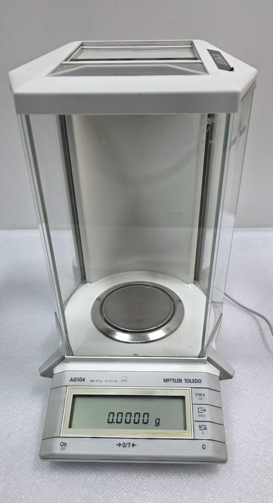 Mettler Toledo AG104 Analytical Balance Max 101 g x 0.1 mg - PARTS ONLY