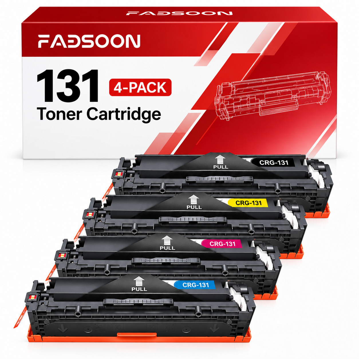 131 Toner Cartridge 4PK BK/C/M/Y Standard Yield for imageCLASS LBP7110Cw 4-Pack
