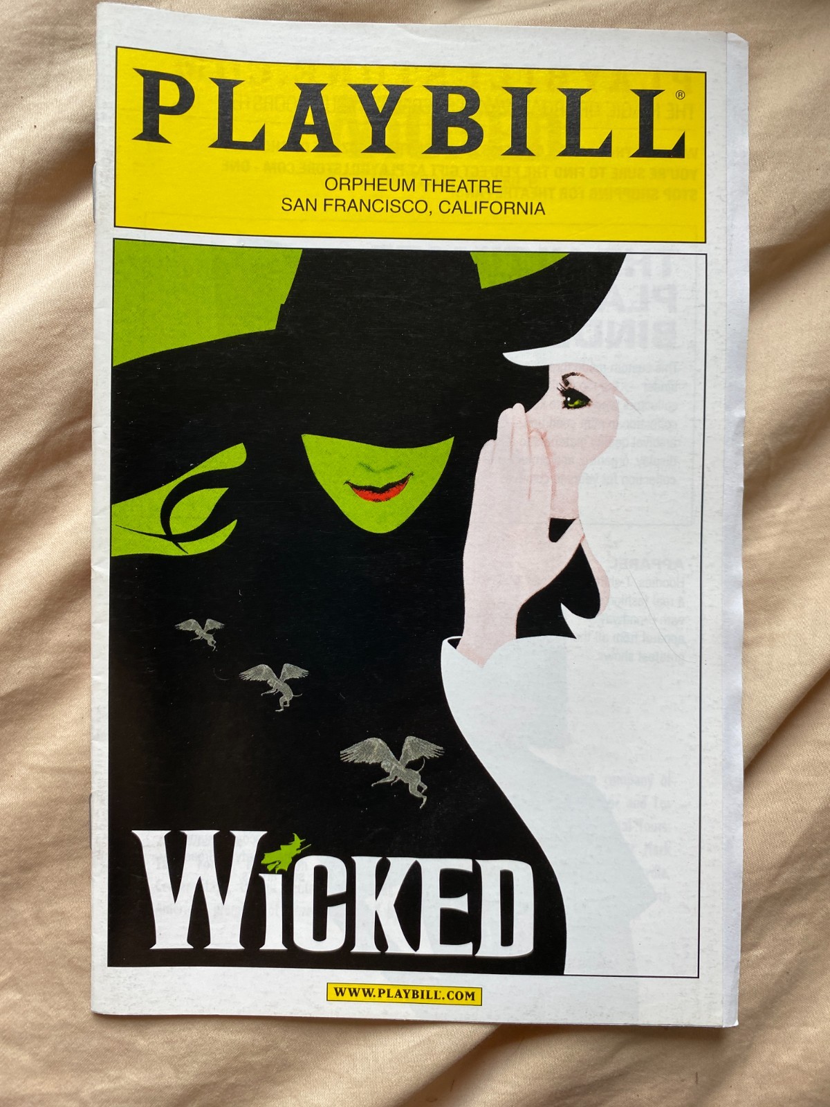 WICKED Broadway PLAYBILL (Oscar-Winner Patty Duke) RARE
