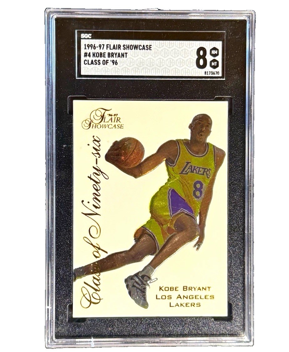 Fleer 1996-97 Flair Showcase Kobe Bryant Lakers Class of Ninety-Six #4 SGC 8