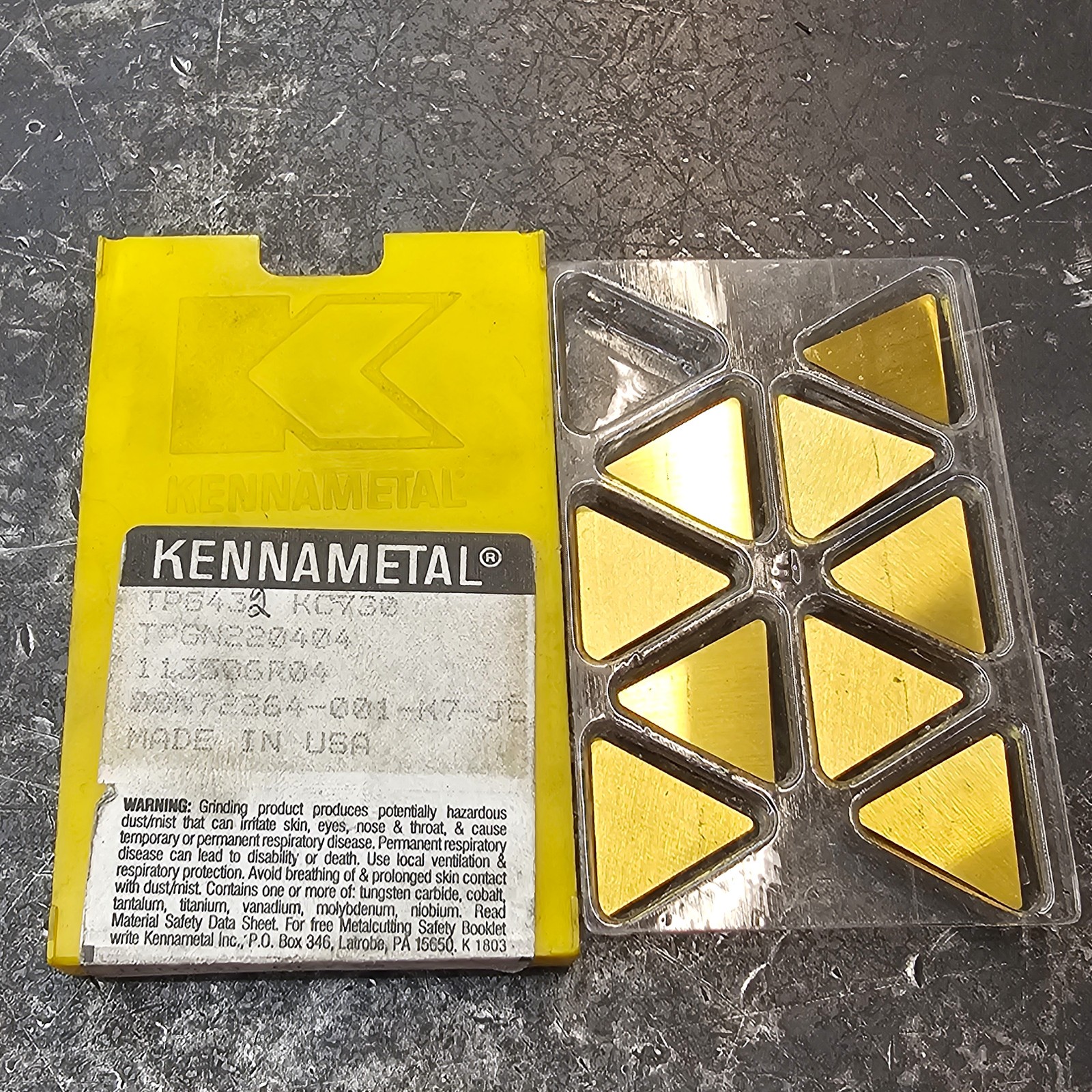 Qty 9 Kennametal TPG 432 TPG432 TPGN 220408 TPGN220408 KC730 Carbide Inserts