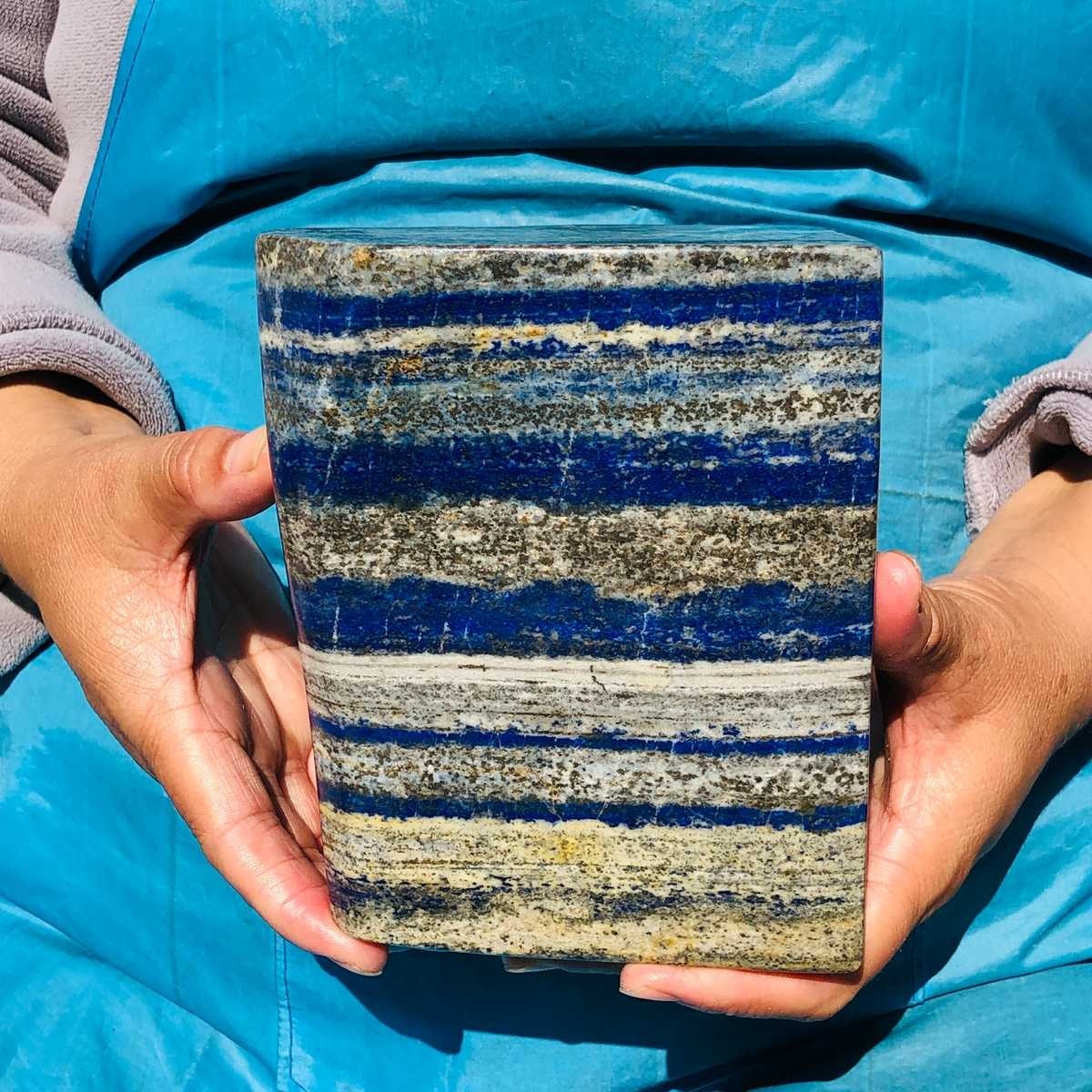 8.58LB Natural Beautiful Lapis Lazuli Specimen Crystal Specimen Healing 2905