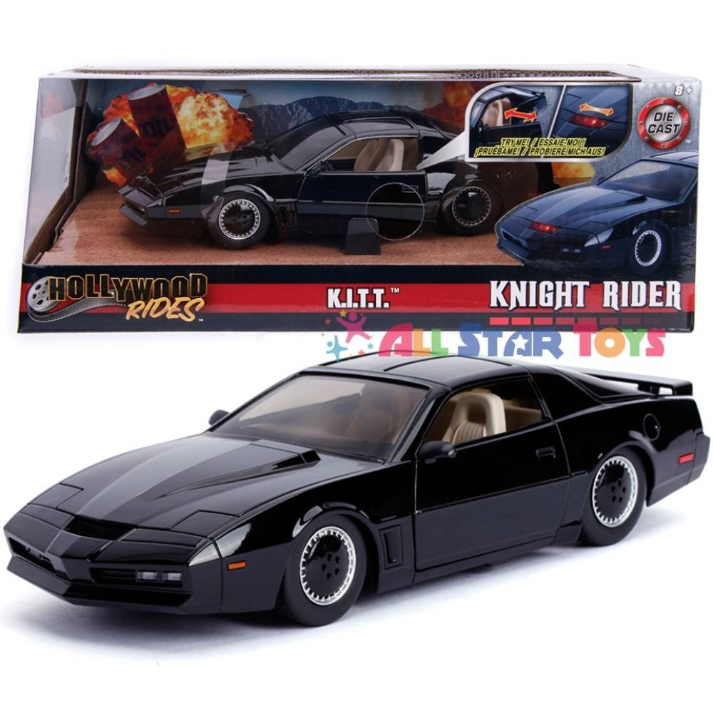 1982 PONTIAC FIREBIRD BLACK W/LIGHT K.I.T.T. KNIGHT RIDER 1/24 MODEL JADA 30086