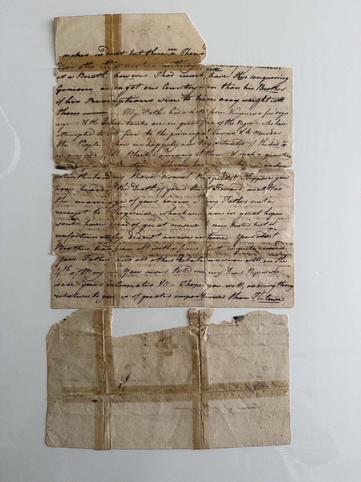 1775 June 17 Family Letter Referencing Revolutionary War, Boston, British Troops