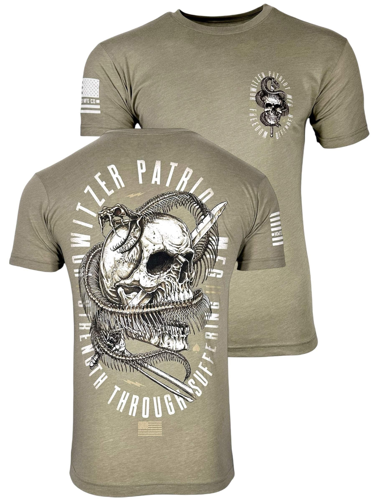 Howitzer Style Men\'s T-Shirt COIL Military Grunt MFG