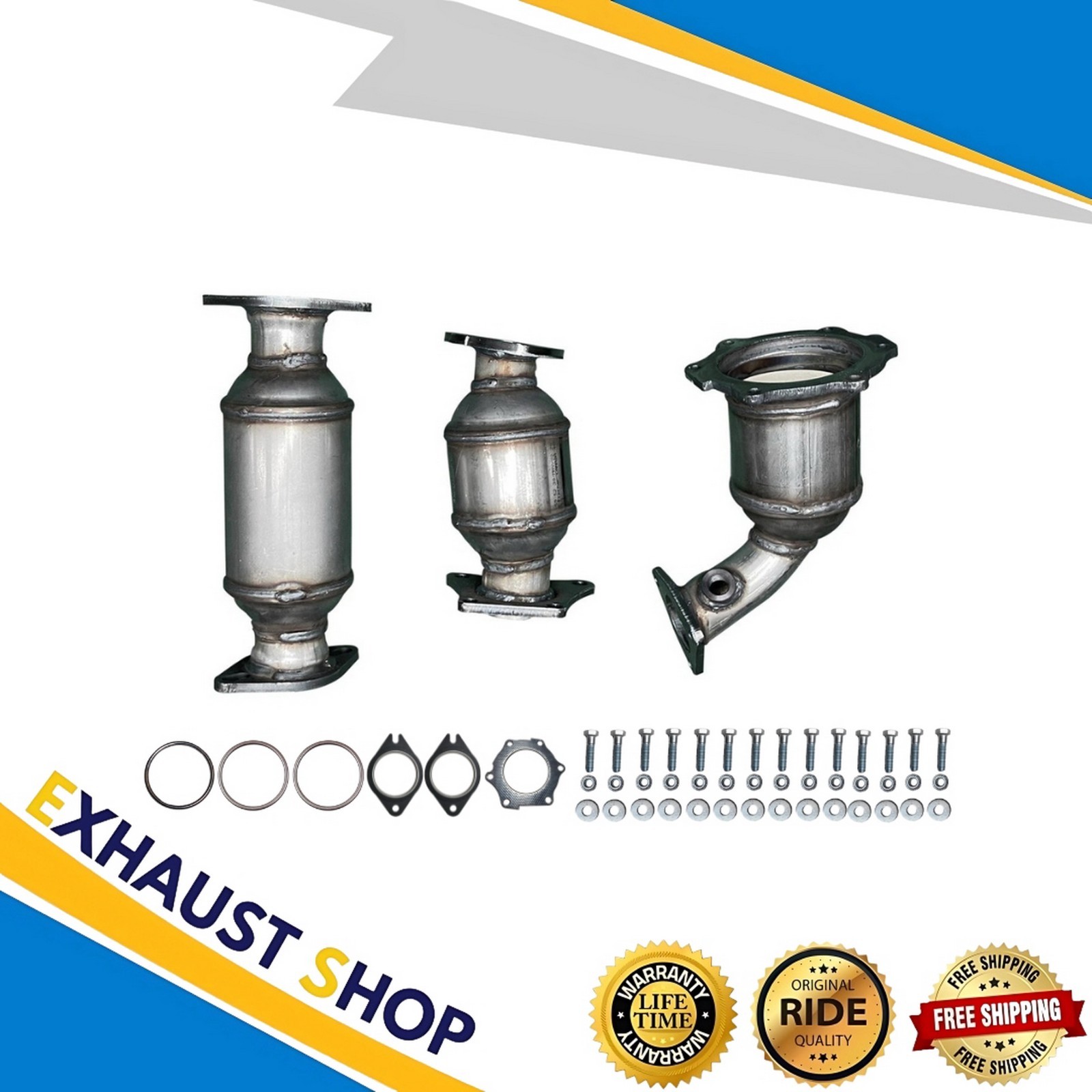 FITS:02-04 INFINITI I35/02-03 MAXIMA 3.5L ALL THREE CATALYTIC CONVERTER SET