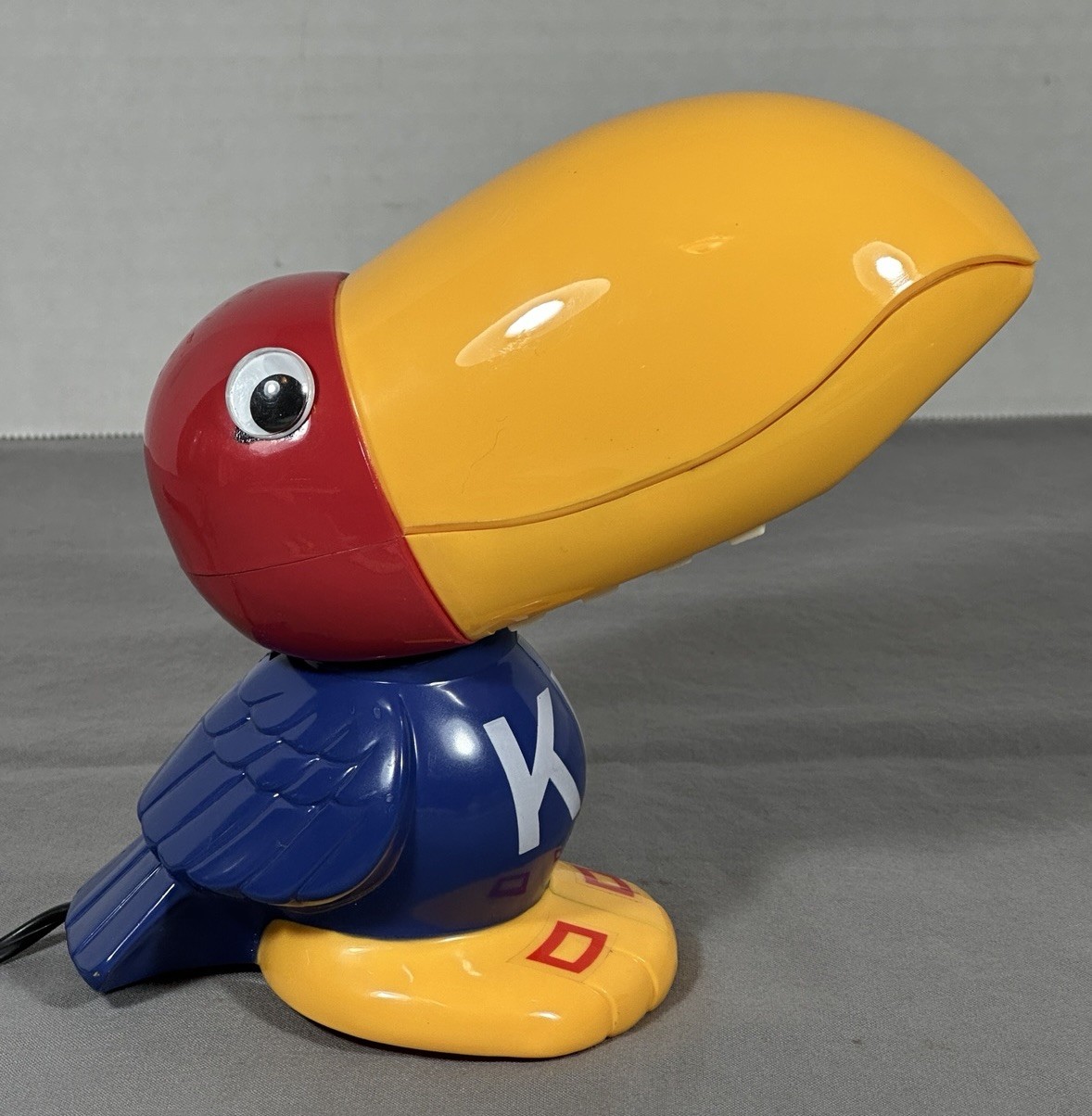 KU Kansas Jayhawks Mascot Figural Push Button Telephone Vintage Phone