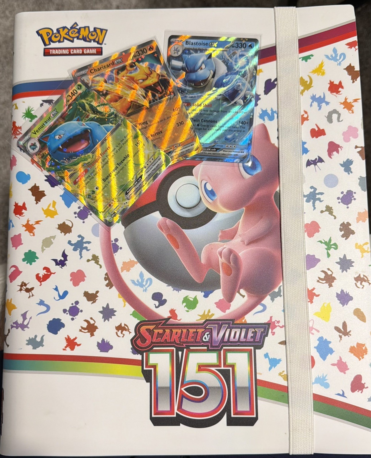 Pokemon S&V 151 Complete 1-165 Base Set Including all Ex’s + Binder + Promos