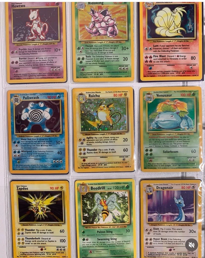 Vintage Pokemon Cards 1999 WOTC Pack Mewtwo Pikachu 1st Edition Mod. Holos