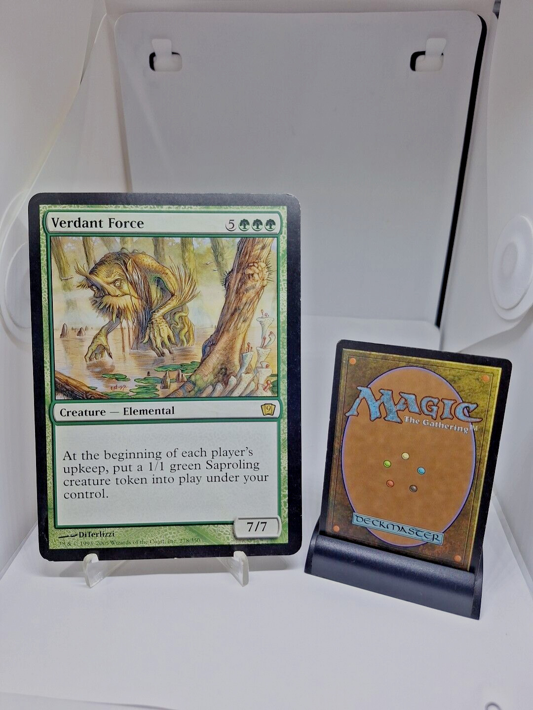 MTG X1, VERDANT FORCE Oversize 6x4 9th Edition Card 2005 MTG # 278/350 MTG X1, VERDANT FORCE Oversize 6x4 9th Edition Card 2005 MTG # 278/350
