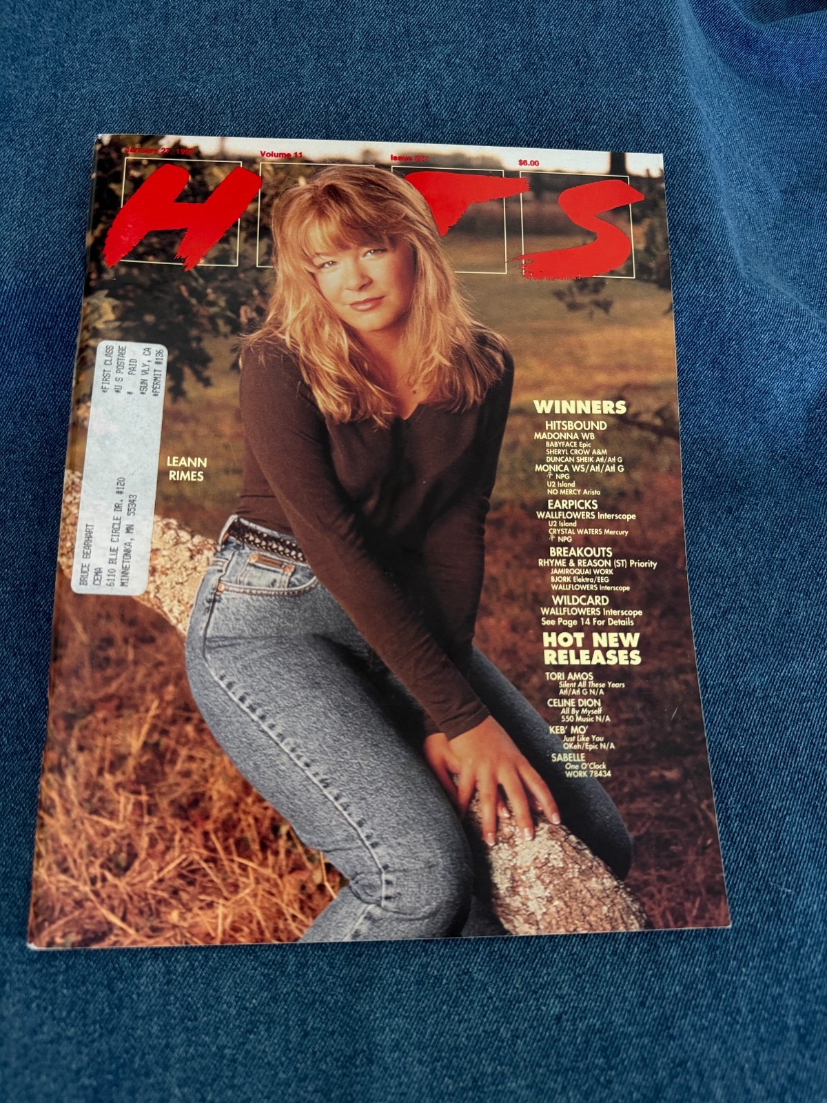 Hits Magazine Jan 27, 1997 Leann Rimes Nine Inch Nails Prince Chris Whitley Hits Magazine Jan 27, 1997 Leann Rimes Nine Inch Nails Prince Chris Whitley