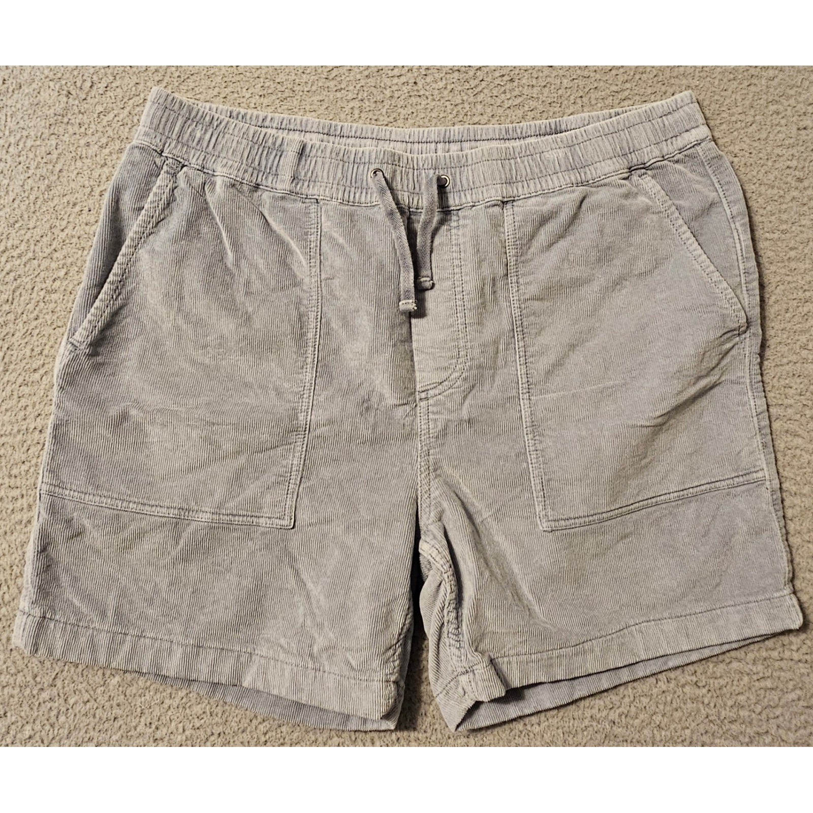 Faherty Brand Mens Corduroy Shorts Drawstring Utility Cotton MBS2500-LFT Size L Faherty Brand Mens Corduroy Shorts Drawstring Utility Cotton MBS2500-LFT Size L