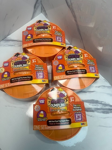 RMS Crazy Fun Mystery Dumpling Trick-or-Treat Candy Corn Scented Lot of 4