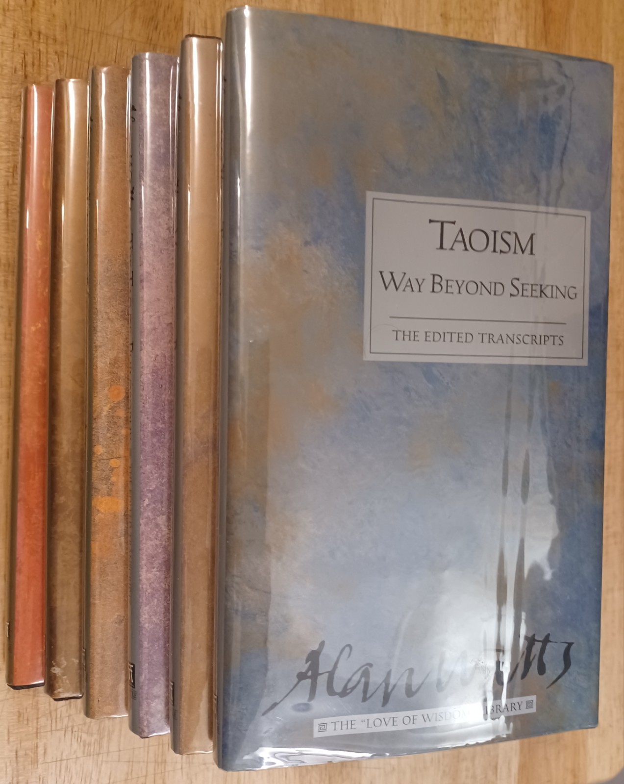 Alan Watts: The Edited Transcripts Series. Six 1st Print Hardcovers. Sharp