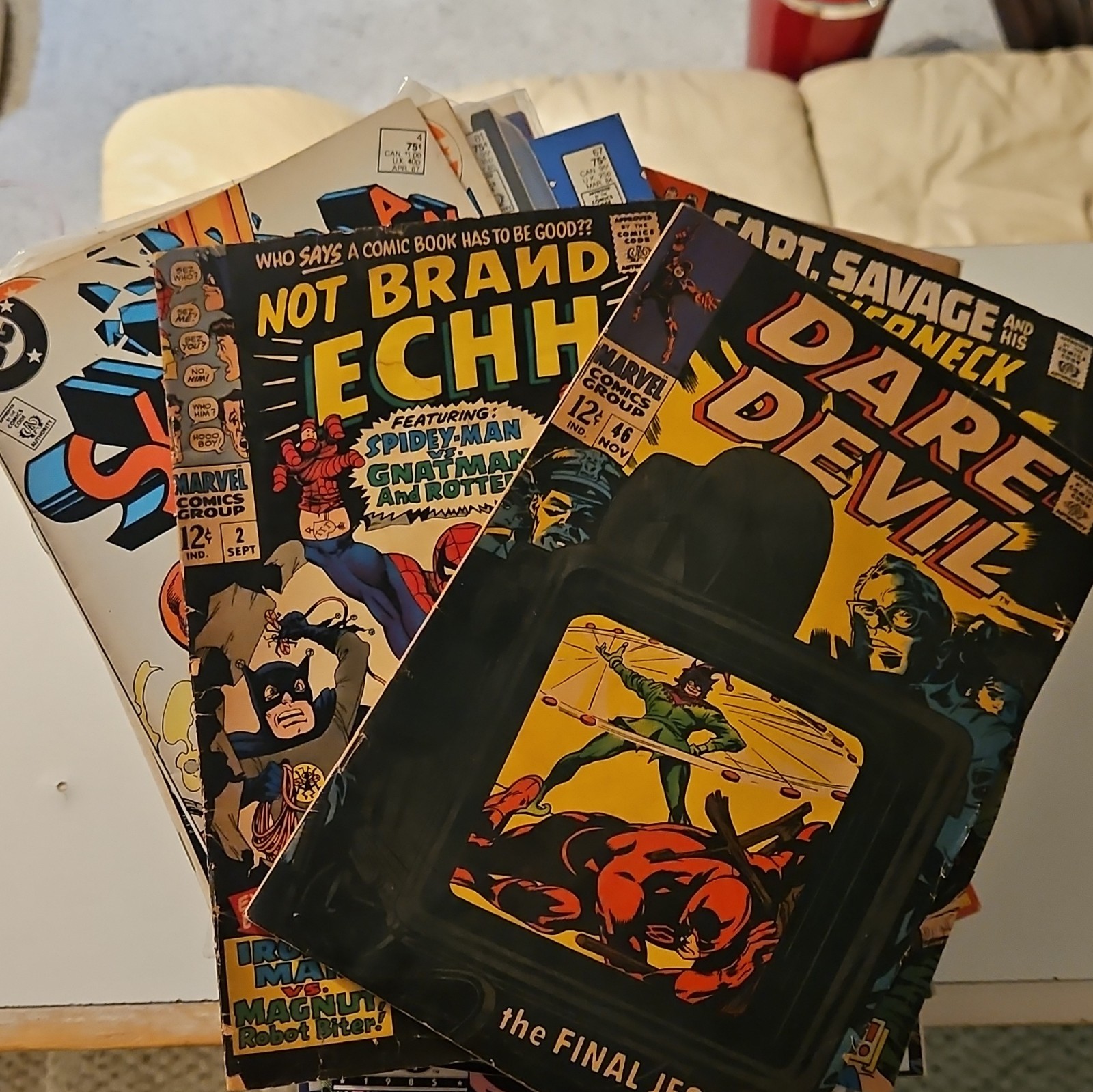 Lot Of 72 DC & Marvel Mixed Comic Book Lot Superman Daredevil Fury Silver Age