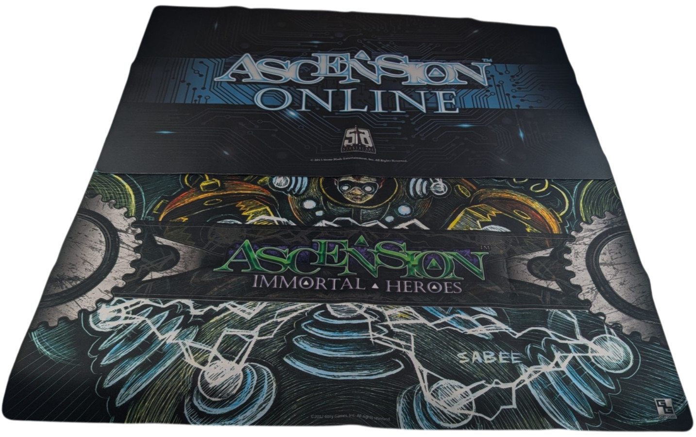 Ascension Online Immortal Heroes 24x13.5 Playmat Lot of 2 Stone Blade Gary Games