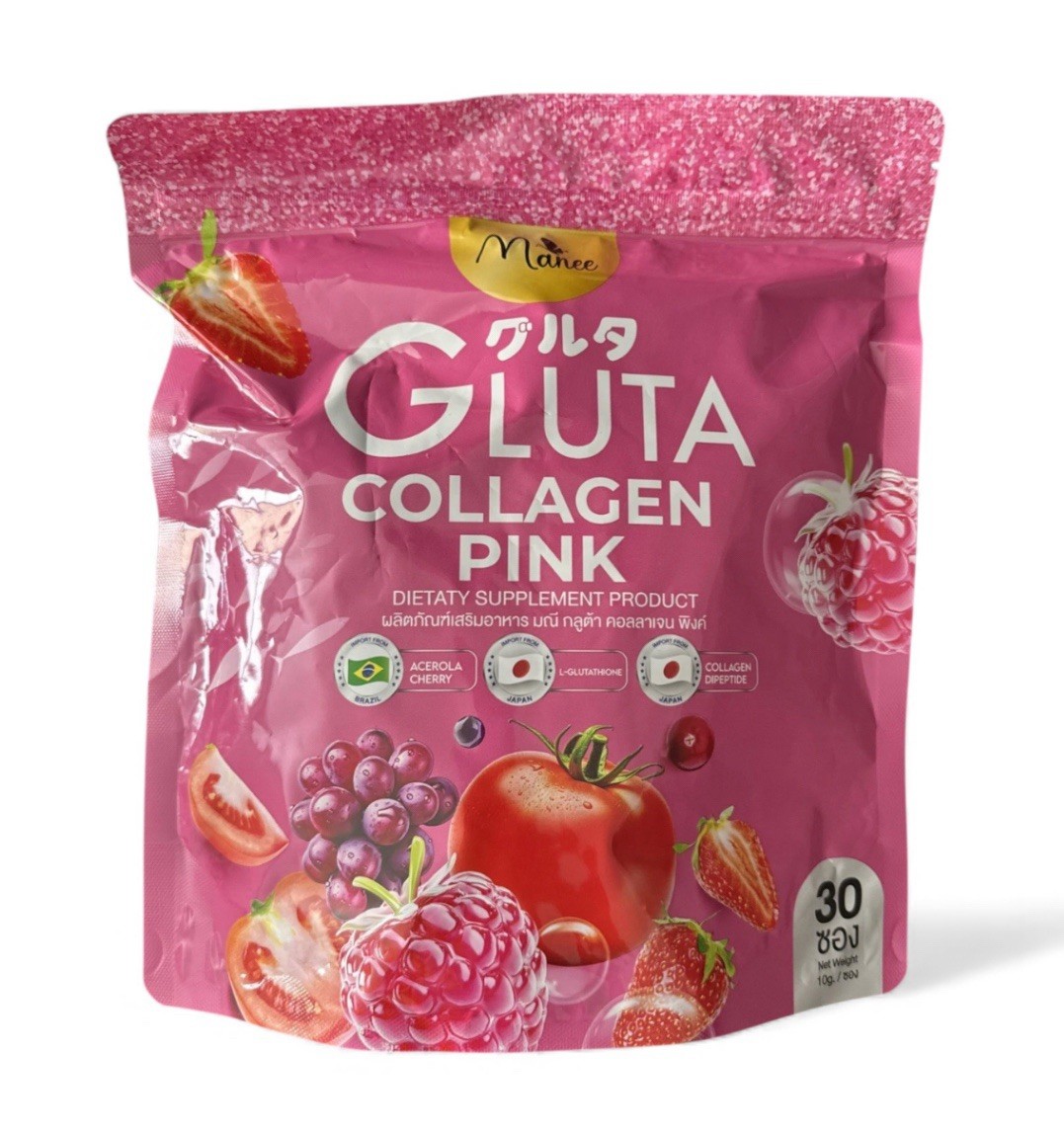 Manee Gluta Collagen Pink, 30 Sachets Manee Gluta Collagen Pink, 30 Sachets