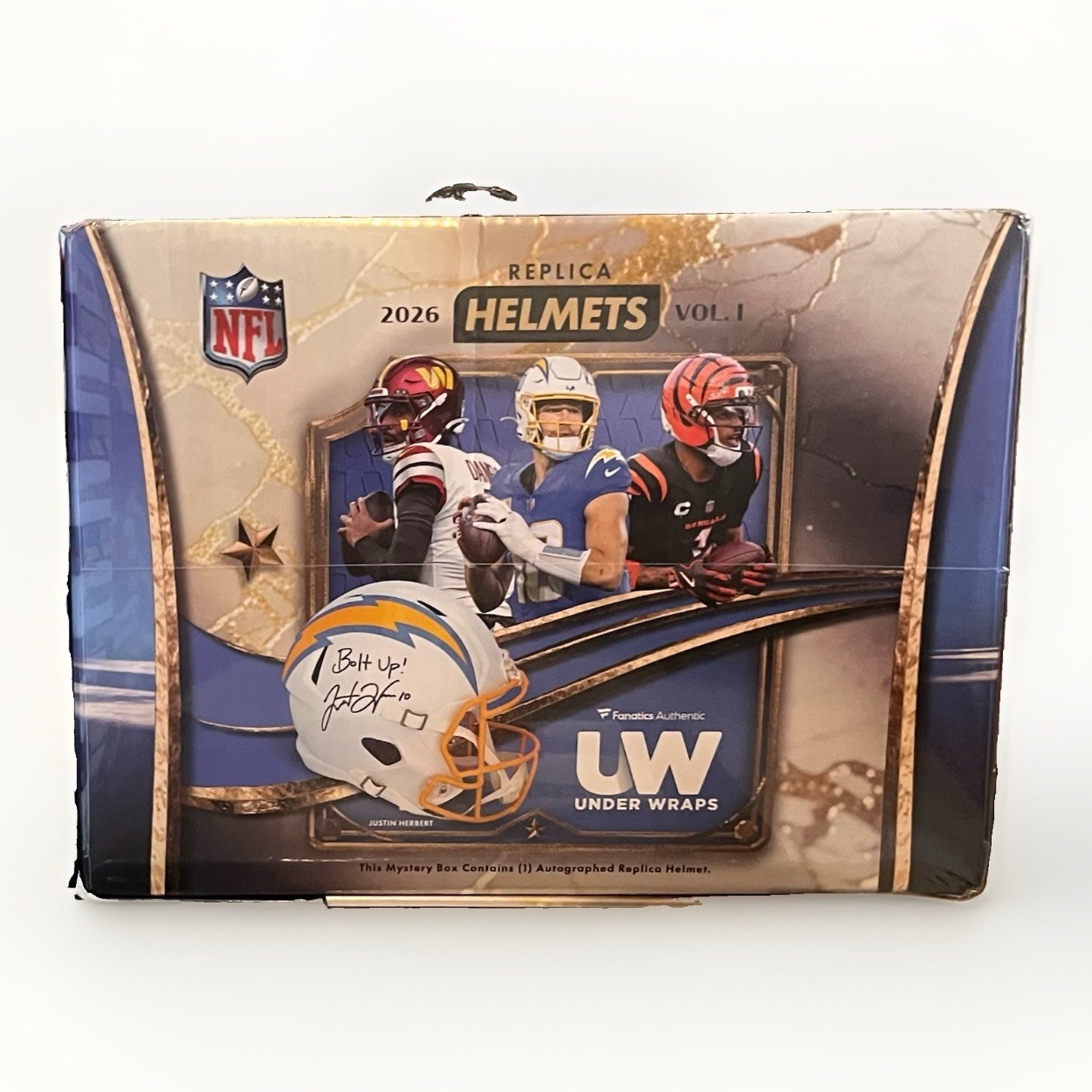 2026 Fanatics Under Wraps Football Autographed NFL Replica Helmet Volume 1