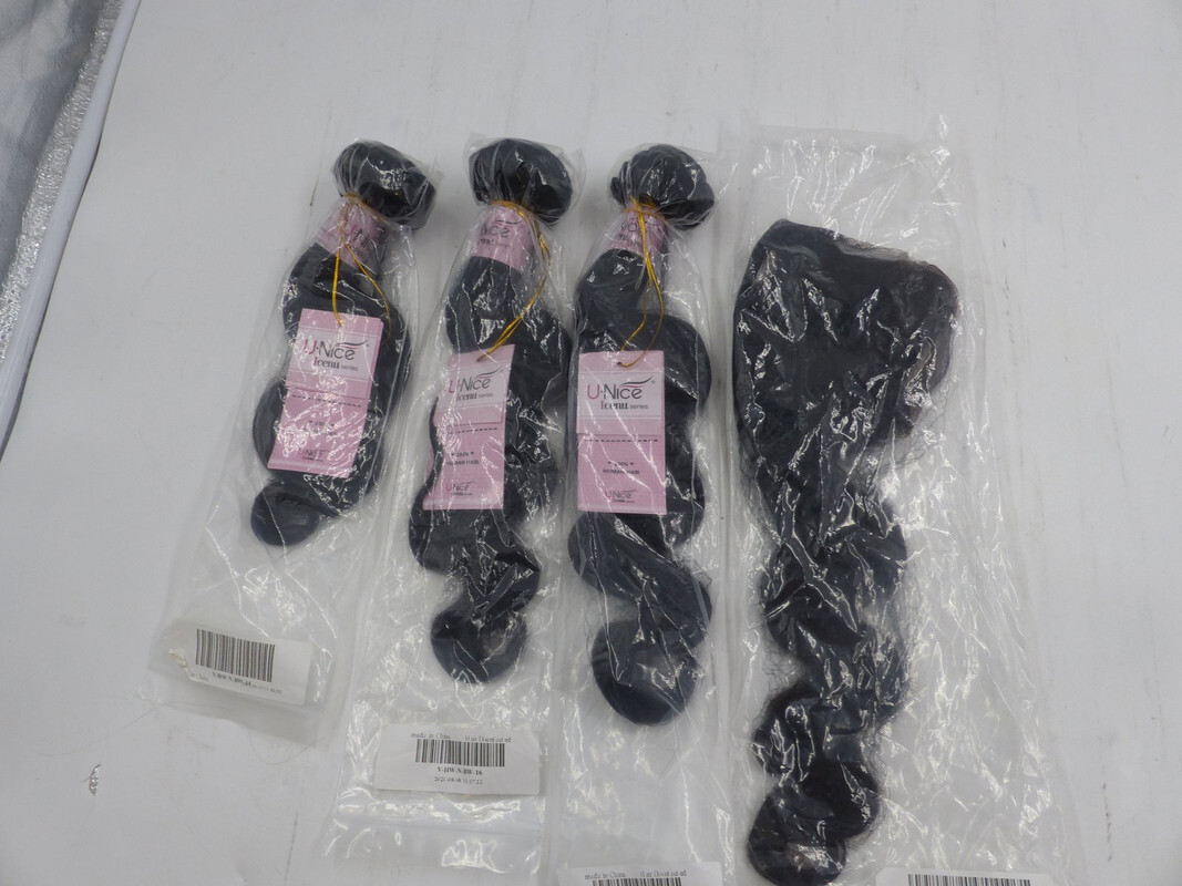 UNICE 3PC 14 16 18 DARK BROWN BODY WAVE HAIR BUNDLES W/ 18\