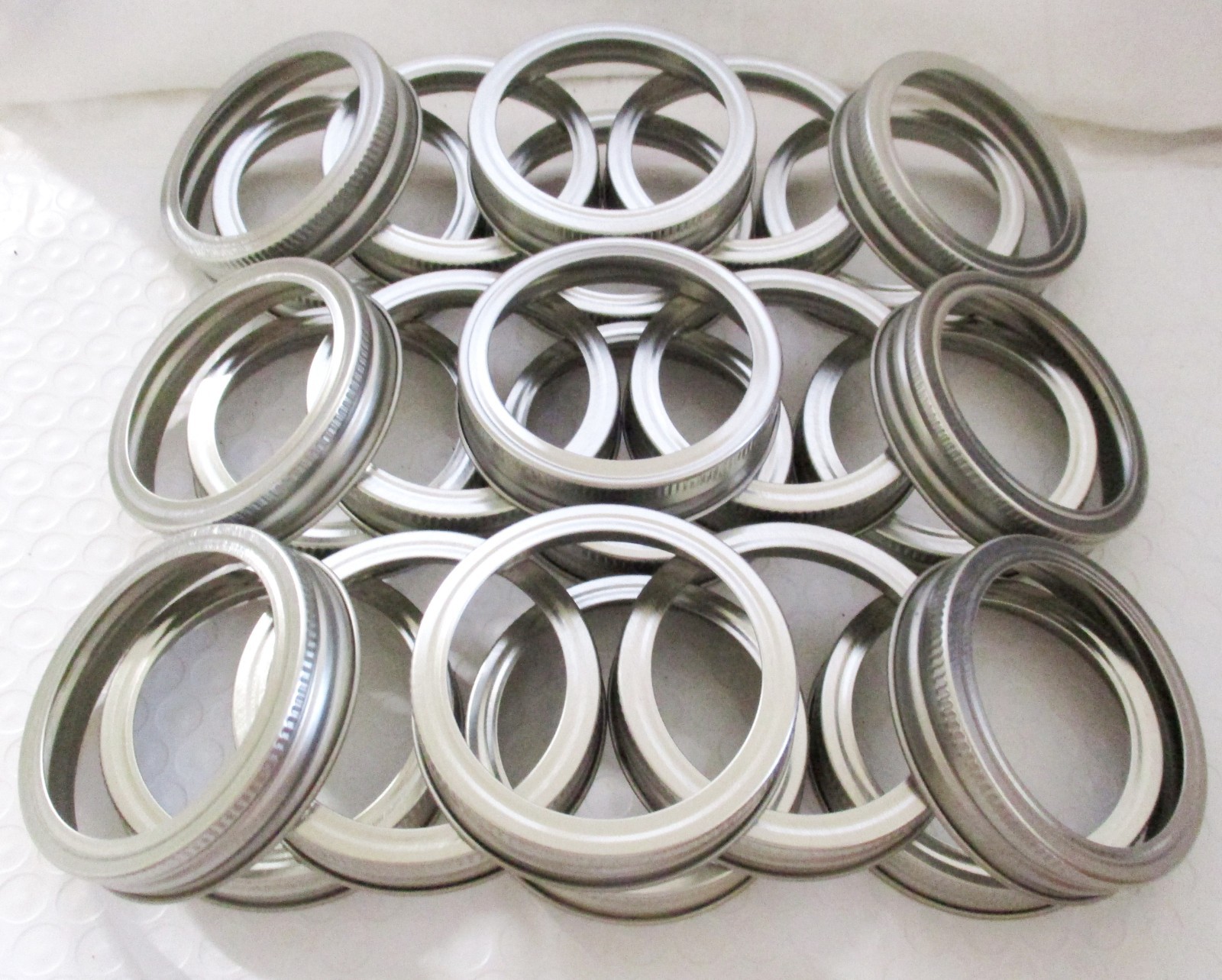 Canning Jar Bands, Regular Size for Ball, Kerr & Mason Jars, 24 ct., NEW.