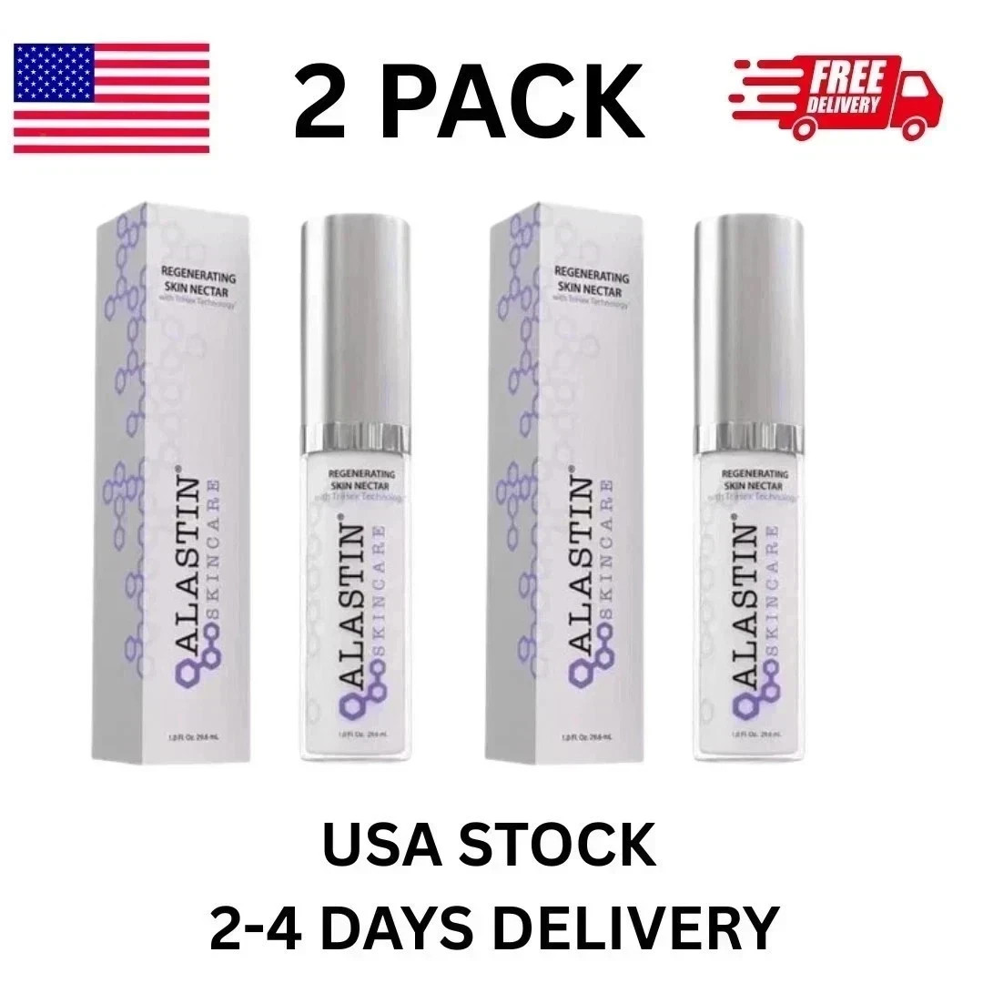 2 PACK Alastin Skincare Regenerating Skin Nectar ( 1 fl oz / 29.6 ml) NEW IN BOX 2 PACK Alastin Skincare Regenerating Skin Nectar ( 1 fl oz / 29.6 ml) NEW IN BOX
