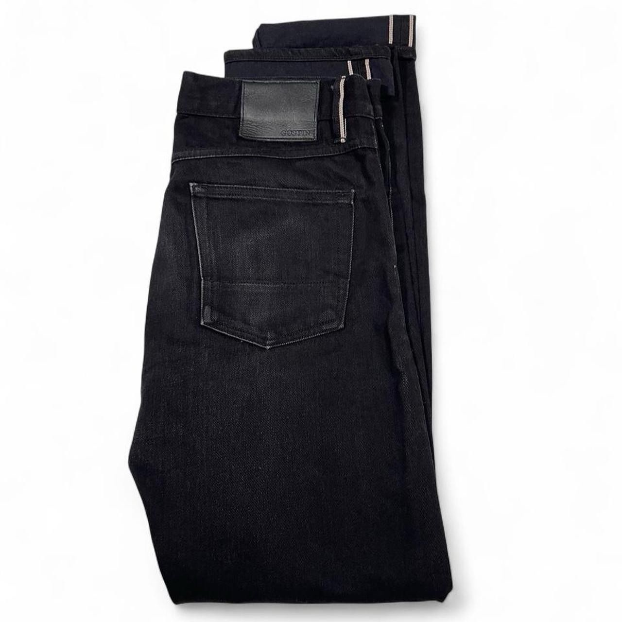 MINT Gustin Japanese Selvedge Black Slim Fit Button-Fly Jeans Mens Size W33 L34 MINT Gustin Japanese Selvedge Black Slim Fit Button-Fly Jeans Mens Size W33 L34