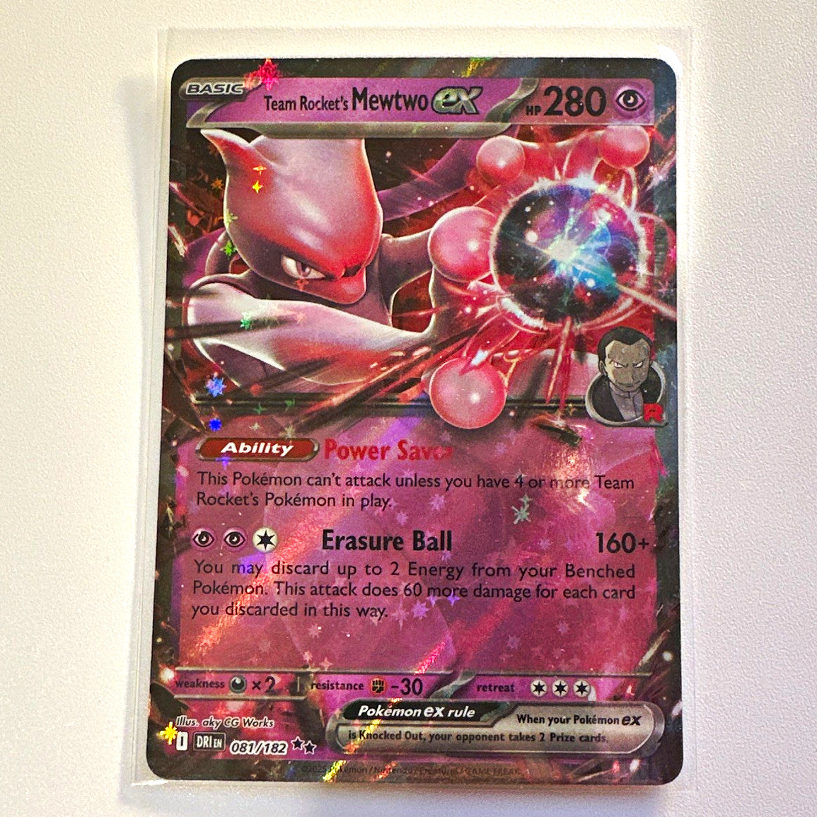 The Pokémon Company Team Rocket\'s Mewtwo ex 081/182 Sv10 Destined Rivals DR Holo The Pokémon Company Team Rocket\'s Mewtwo ex 081/182 Sv10 Destined Rivals DR Holo