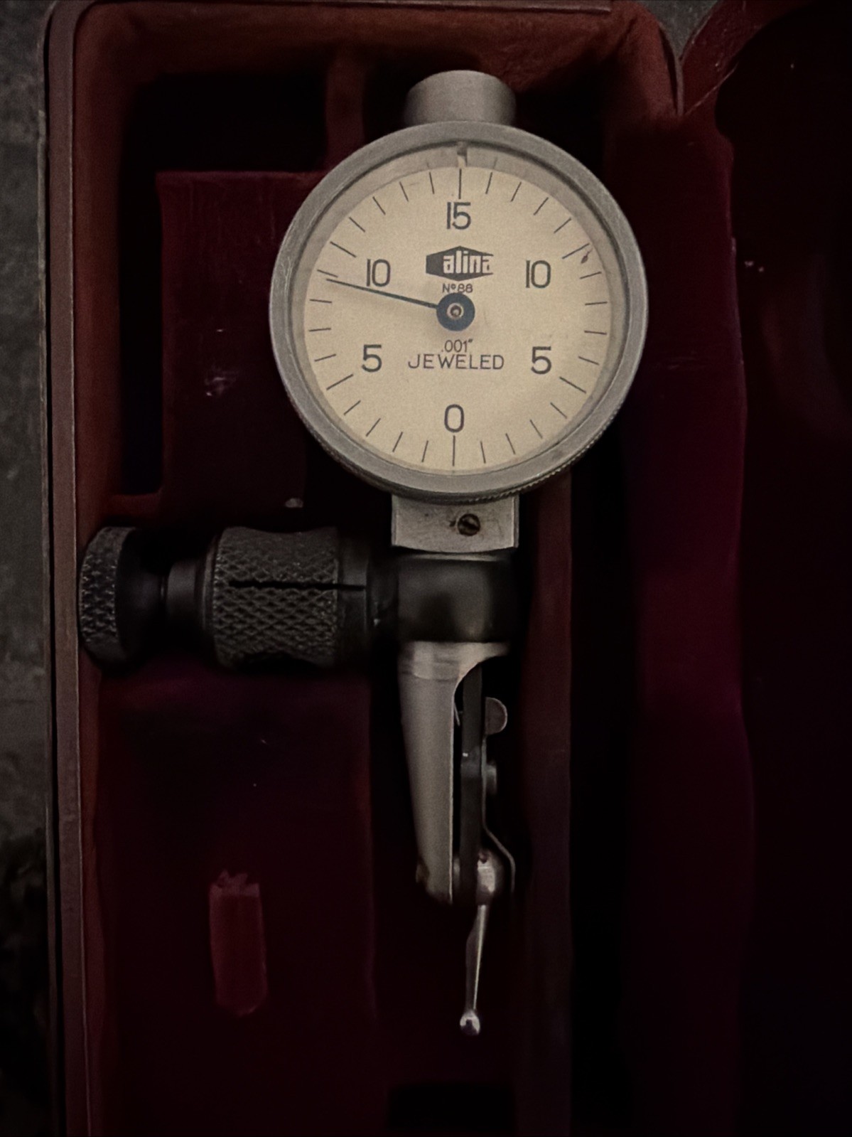 Vintage Alina No. 88 .0005 Test Indicator, Made In Switzerland Vintage Alina No. 88 .0005 Test Indicator, Made In Switzerland