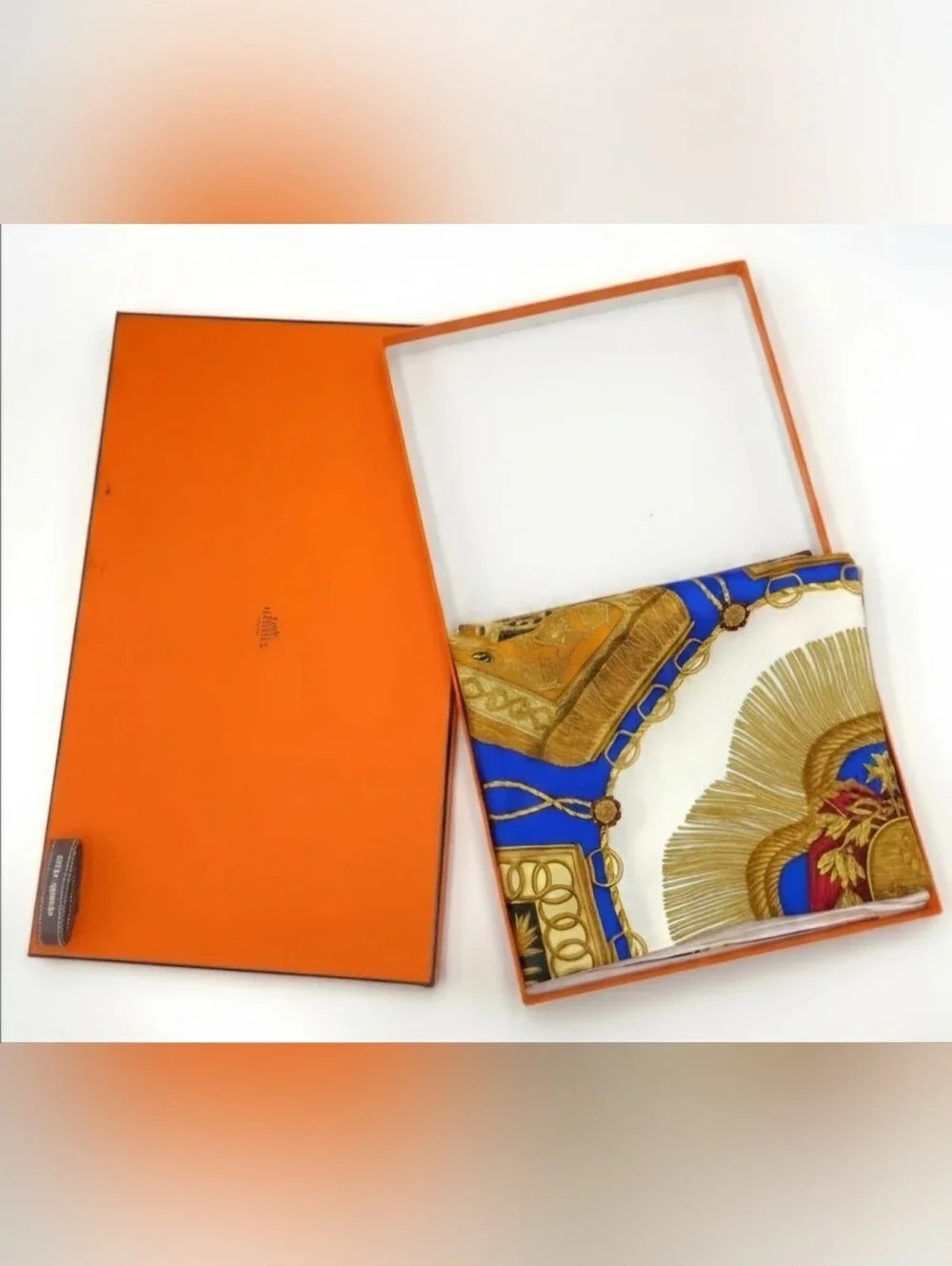 Hermès Les Tambours Carré 90 Silk Scarf w/box
