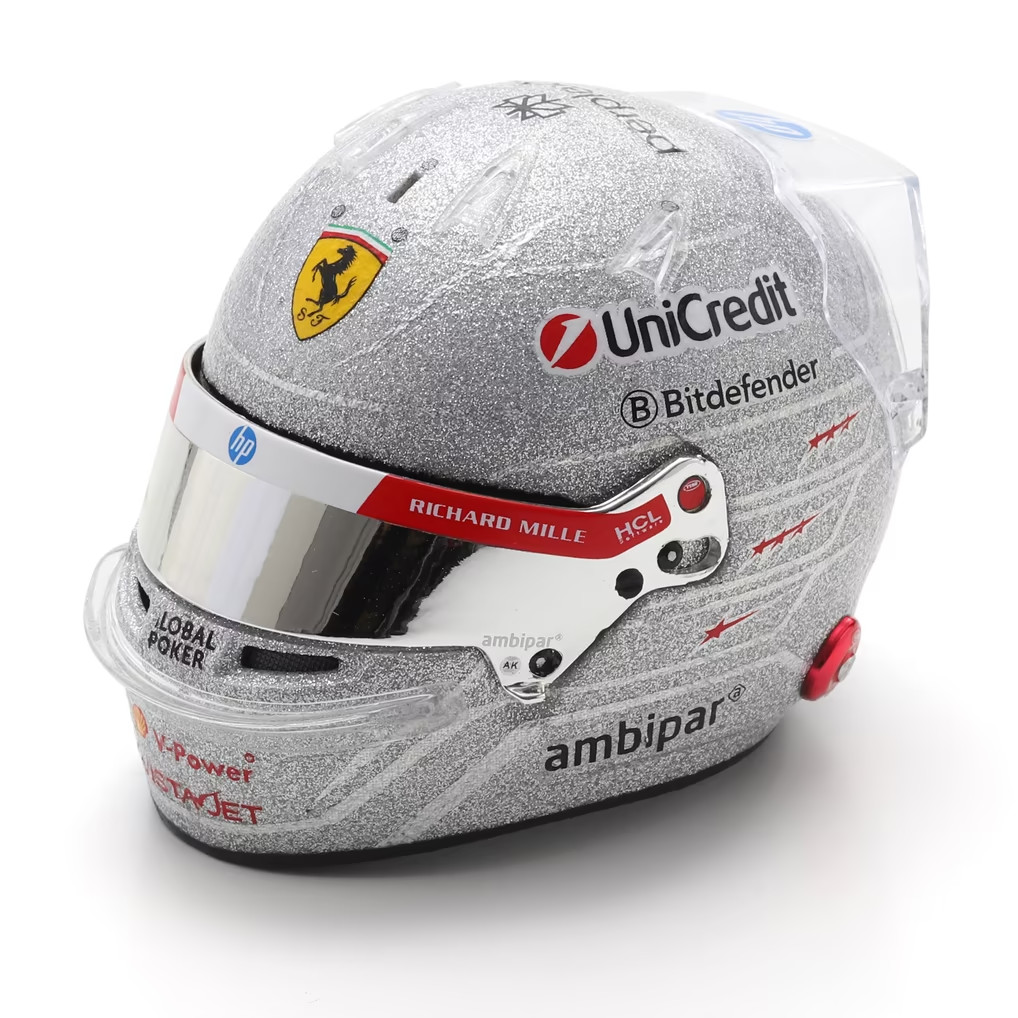 Spark Models Lewis Hamilton Scuderia Ferrari Las Vegas GP 2025 Scale Mini Helmet