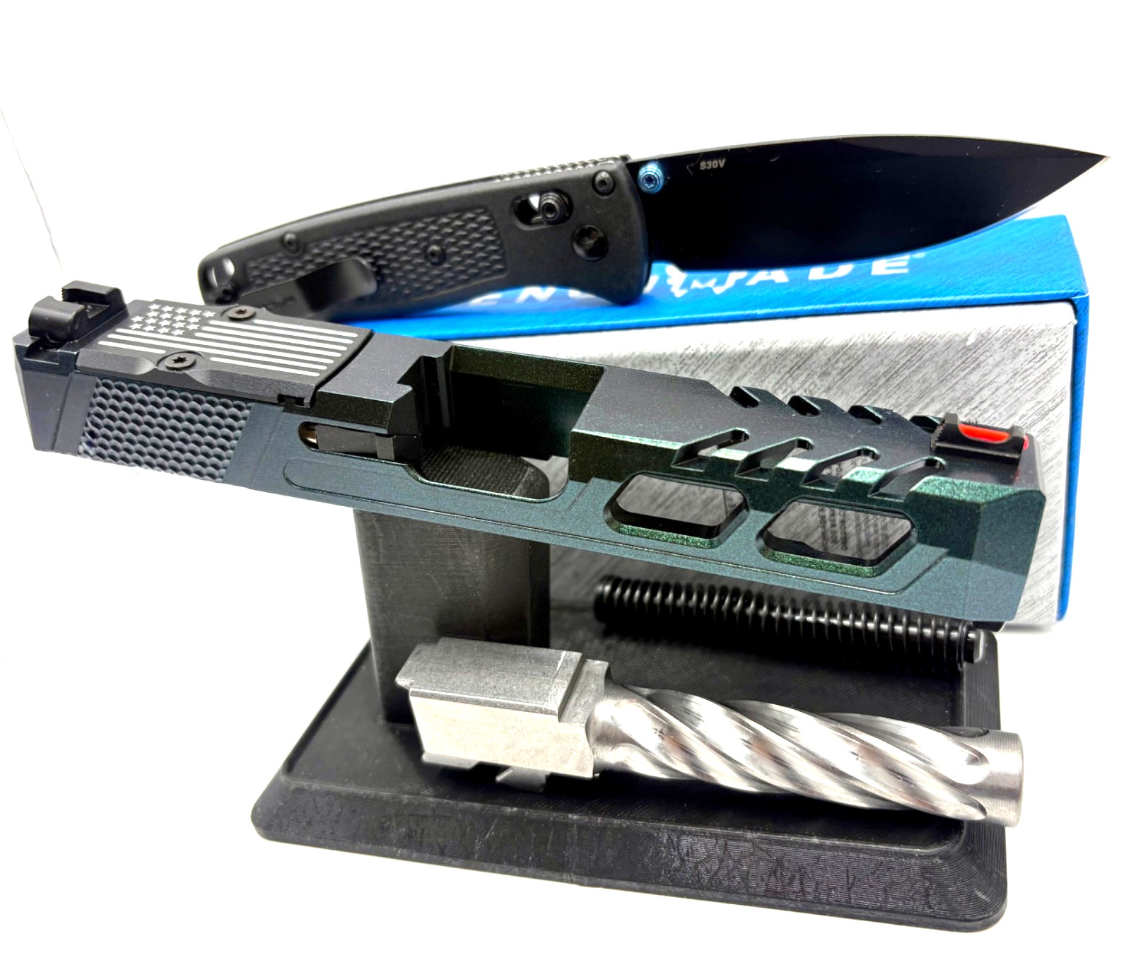 Custom GunCandy Slide For Glock 19 Gen 3 RMR Cut Complete G19 Upper +FREE KNIFE