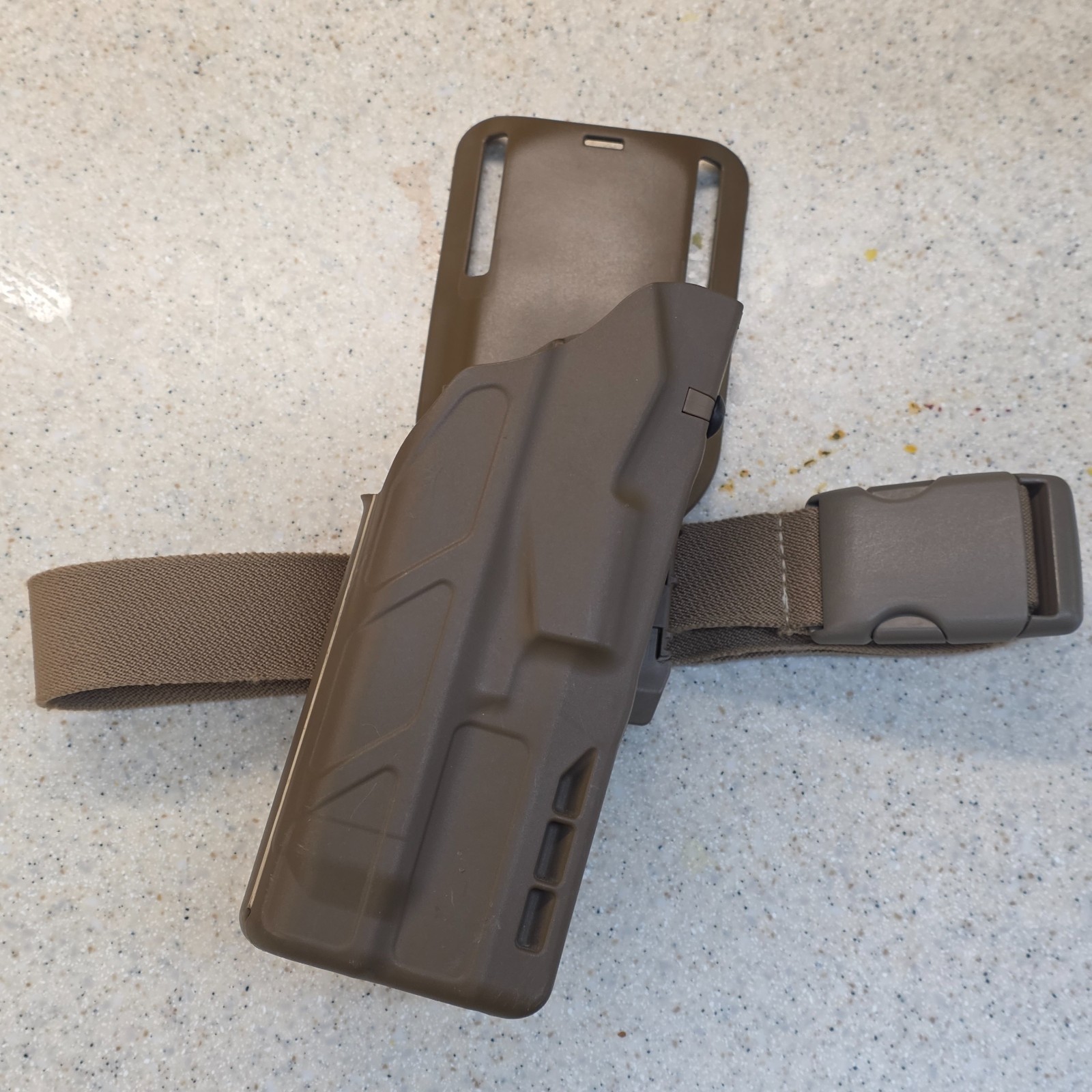 Genuine Safariland 7378 7TS ALS Holster Glock 19/23 RH Coyote Brown w/ QLS UBL