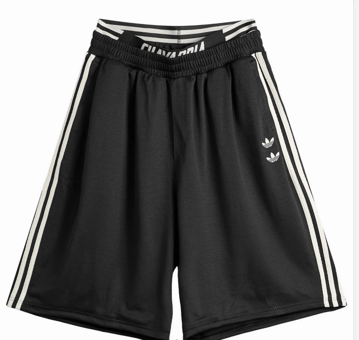 Willy Chavarria x Adidas Oversized LayeredMesh Basketball Shorts Size LRG KR8682