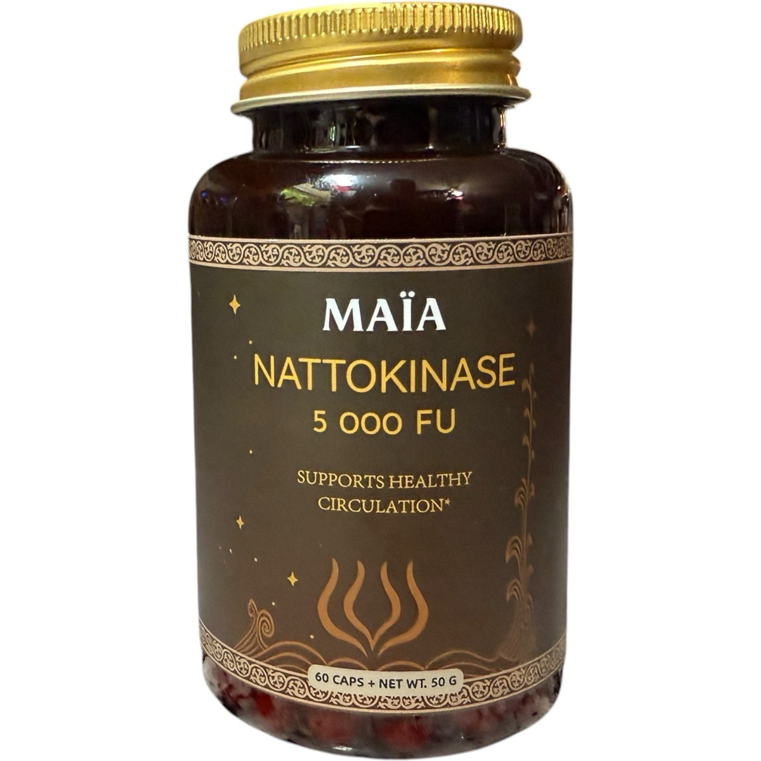 MAÏA Nattokinase 5000 FU 60 Caps Healthy Circulation Exp 12/2027 Sealed