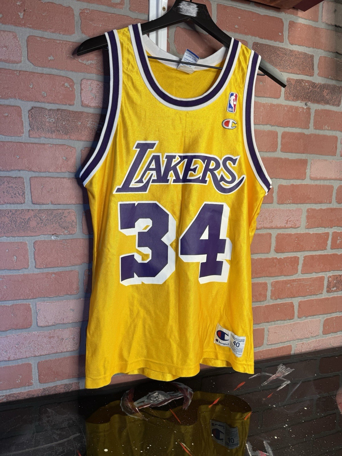 Vintage Los Angeles Lakers Shaq Jersey Vtg Adult Size Medium 